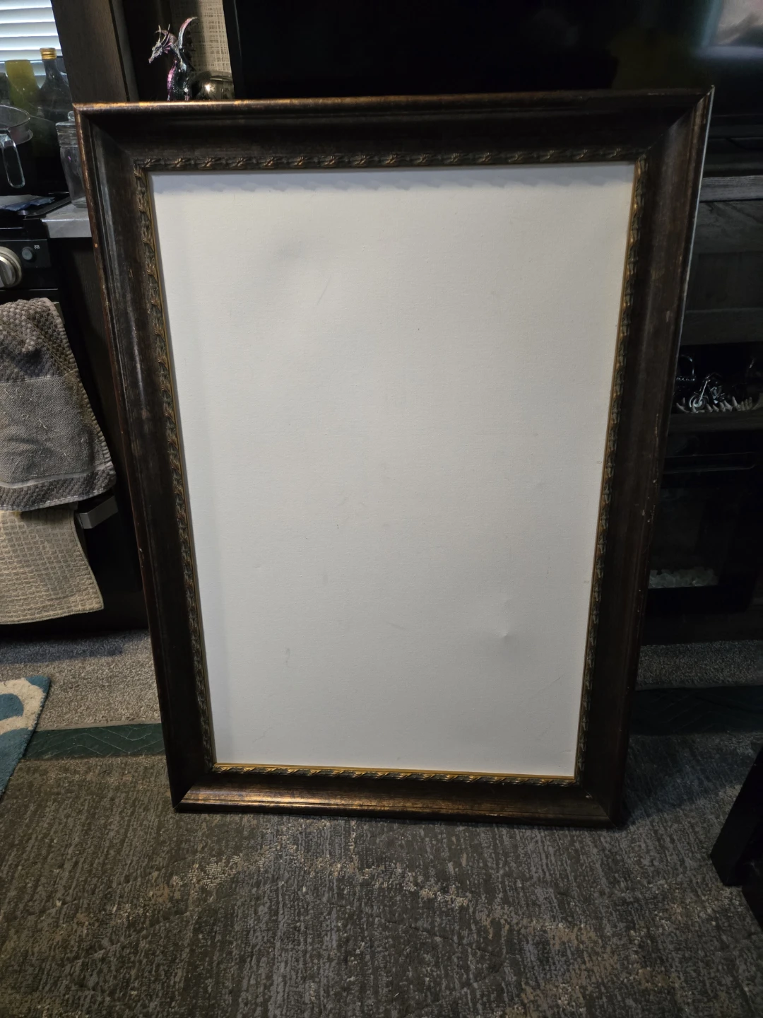 Large Ornate Picture Frame - Brown and Gold - photo 2
