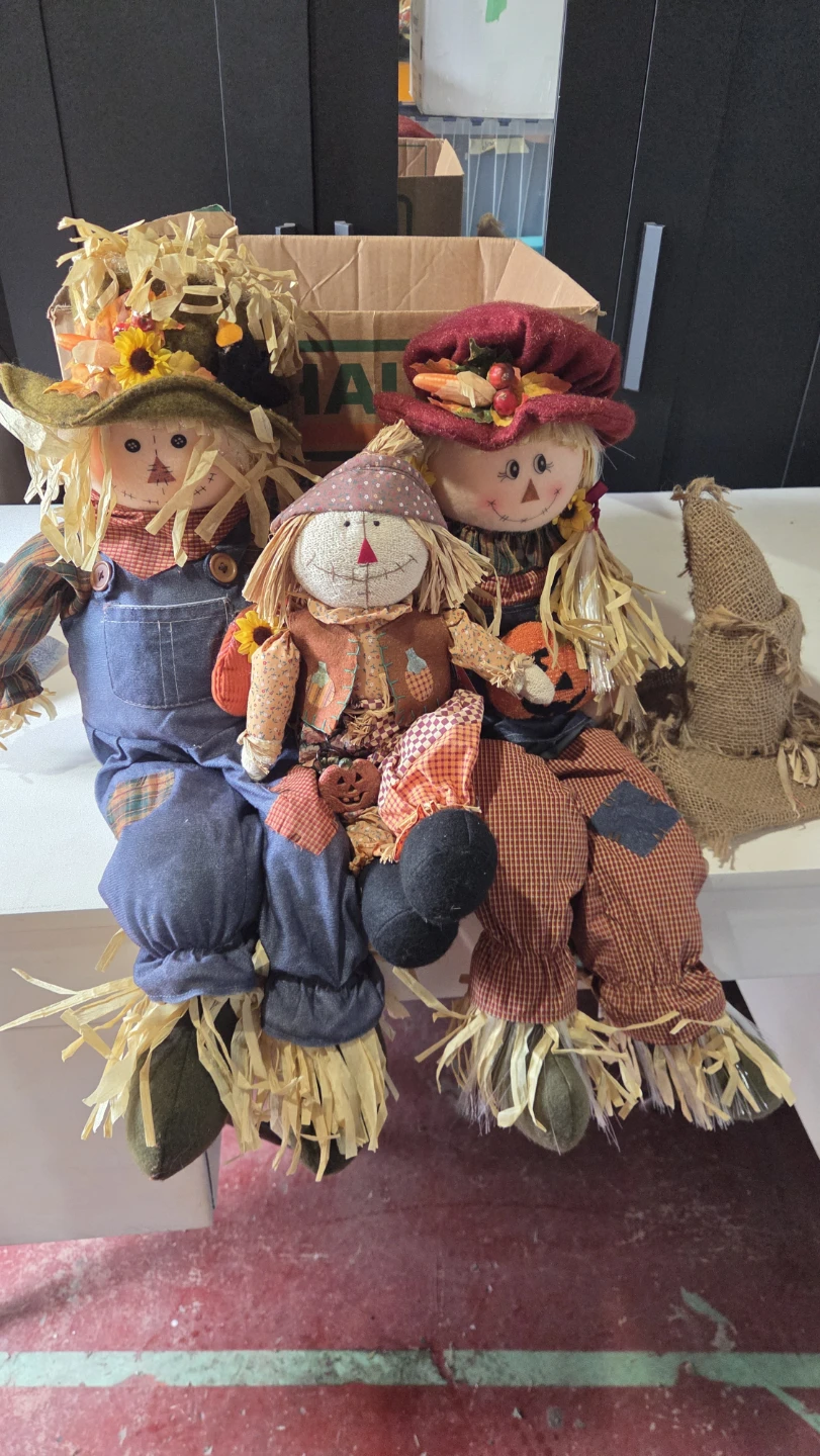 Pair of Scarecrow Decorations