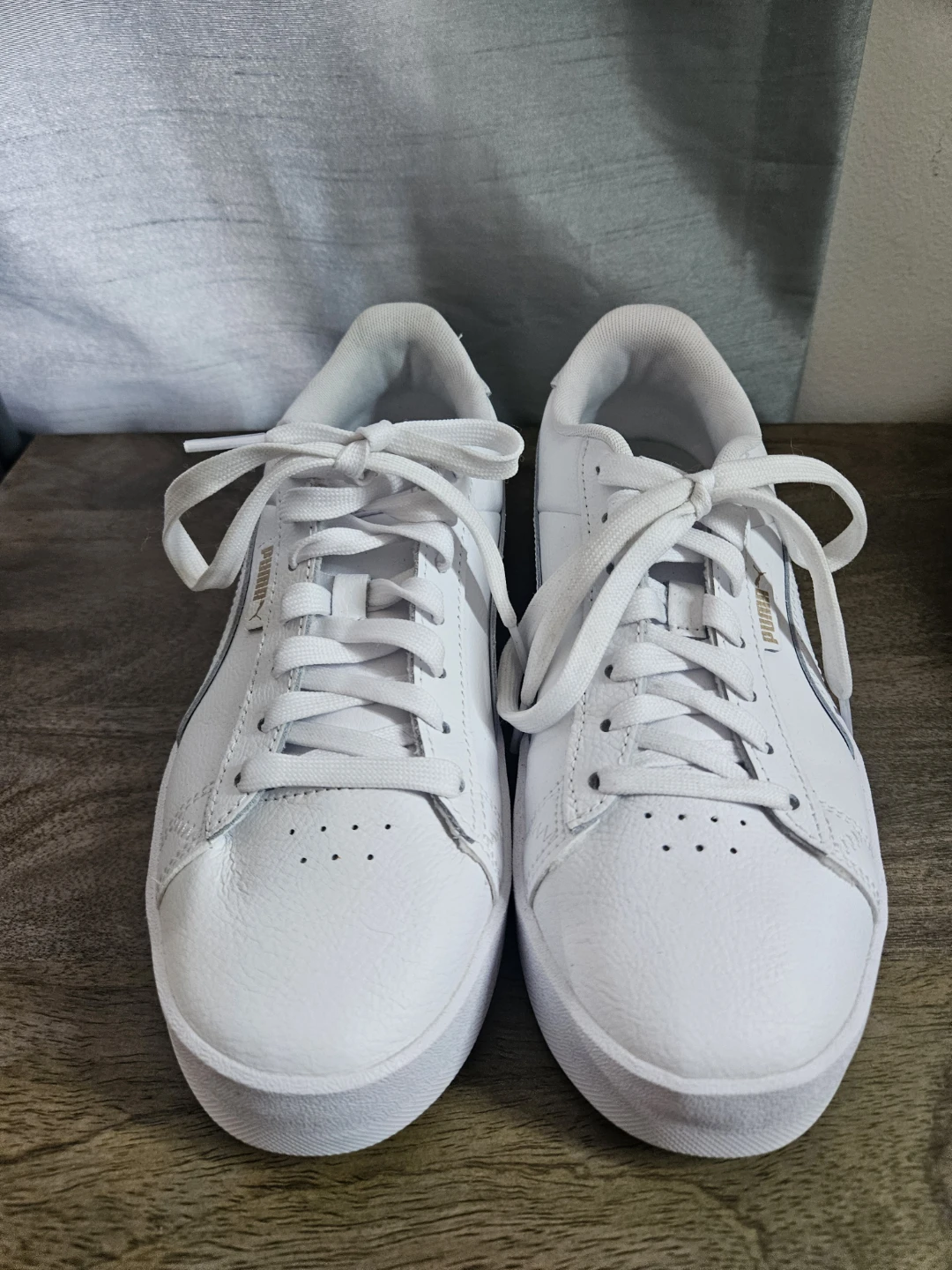 Puma White Leather Sneakers