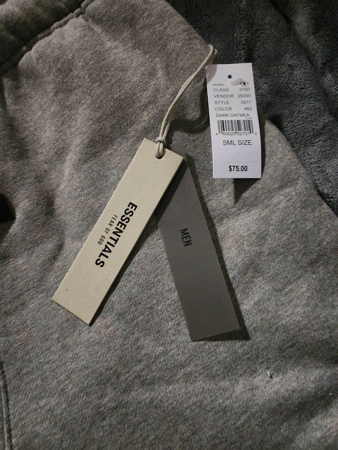 Fear of God Essentials Sweat Shorts - Grey - SML Size - photo 5