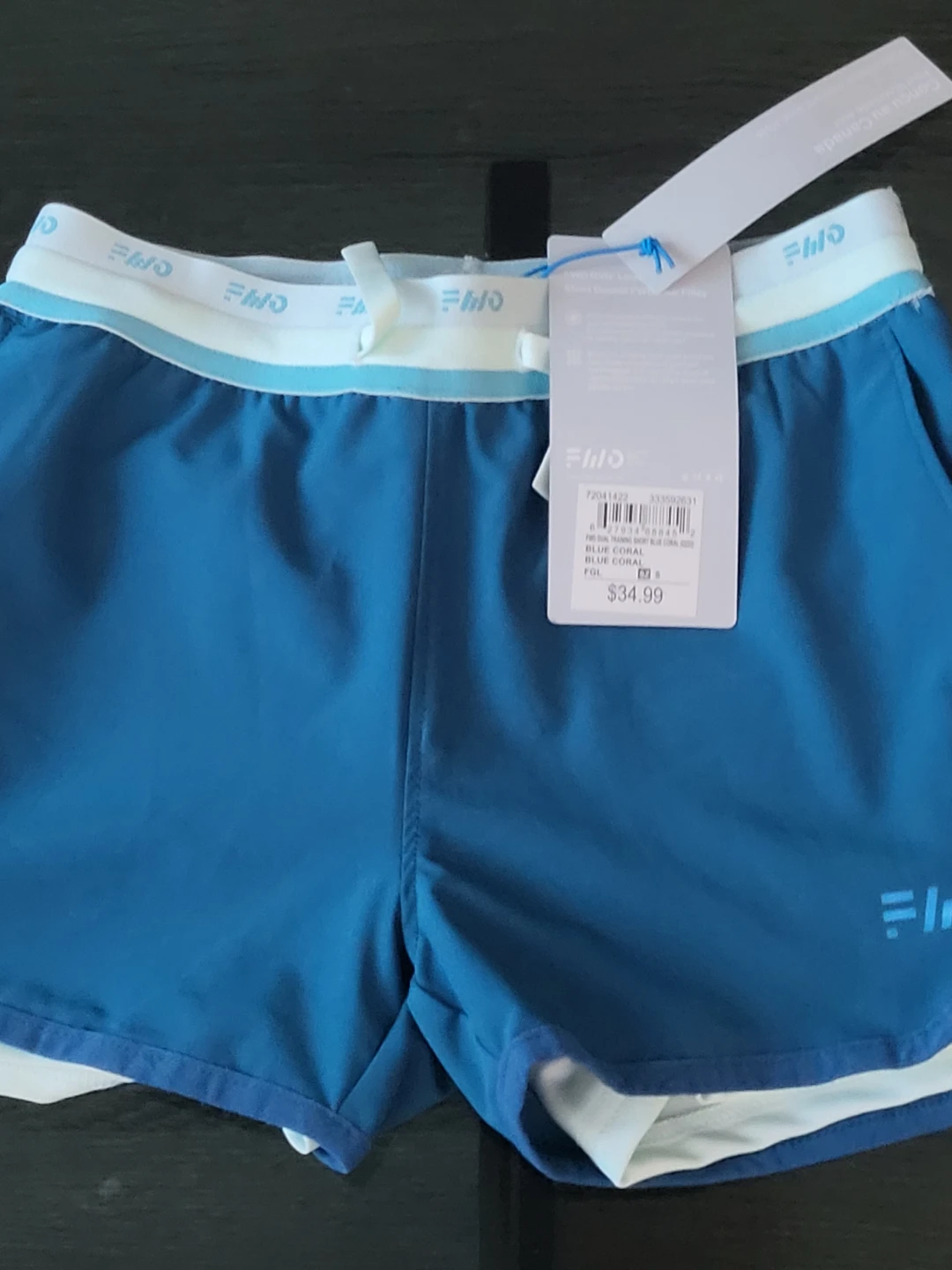 FILD Girls Blue Running Shorts and Light Blue Hooded Jacket Set - photo 3
