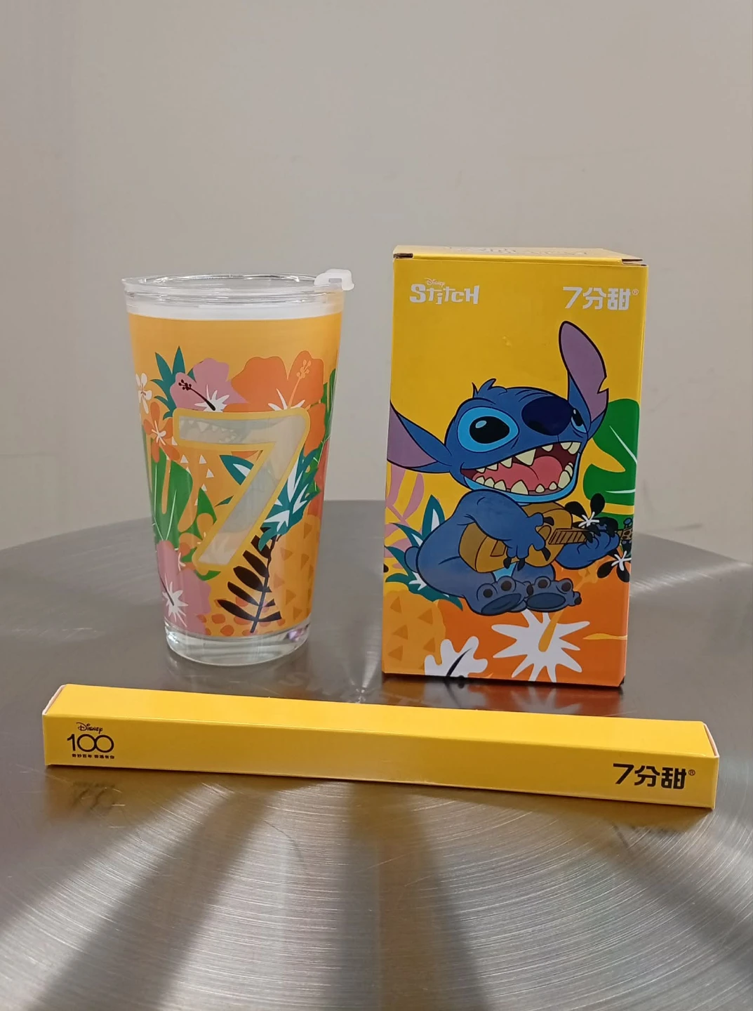 Disney Stitch 100th Anniversary Tumbler with Straw