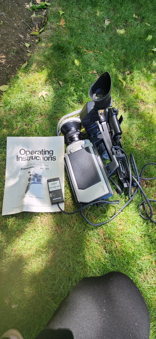 Panasonic PK-751 Color Video Camera with Accessories and Bag