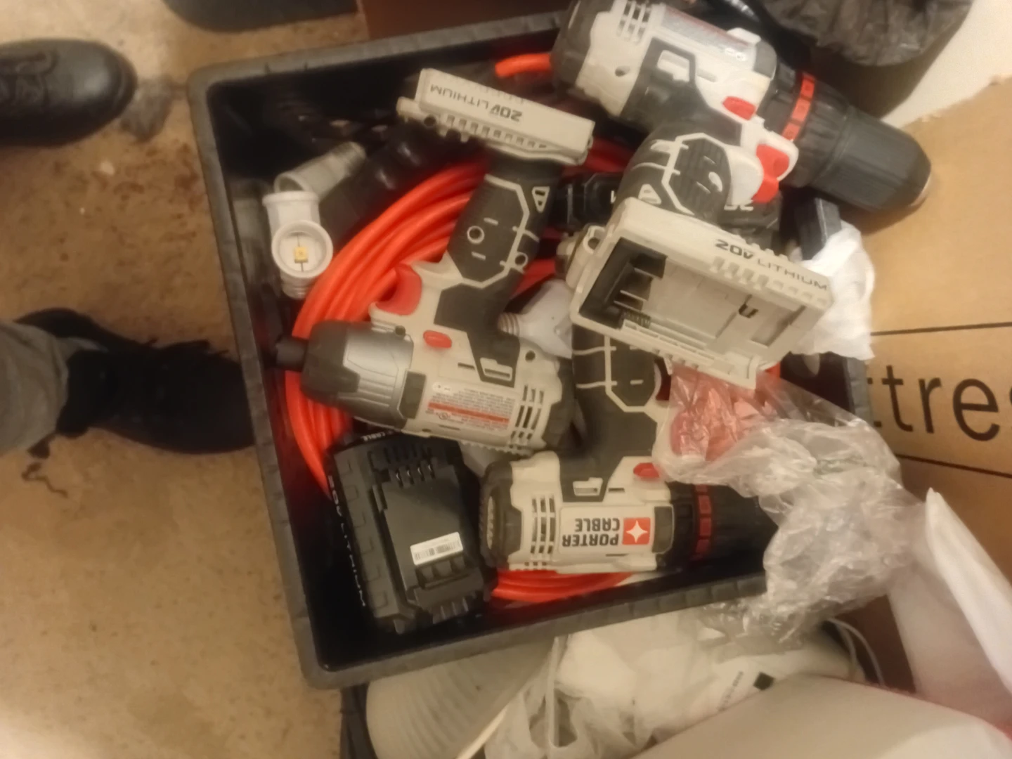 Porter Cable 20V Lithium Cordless Drill and Impact Driver Set