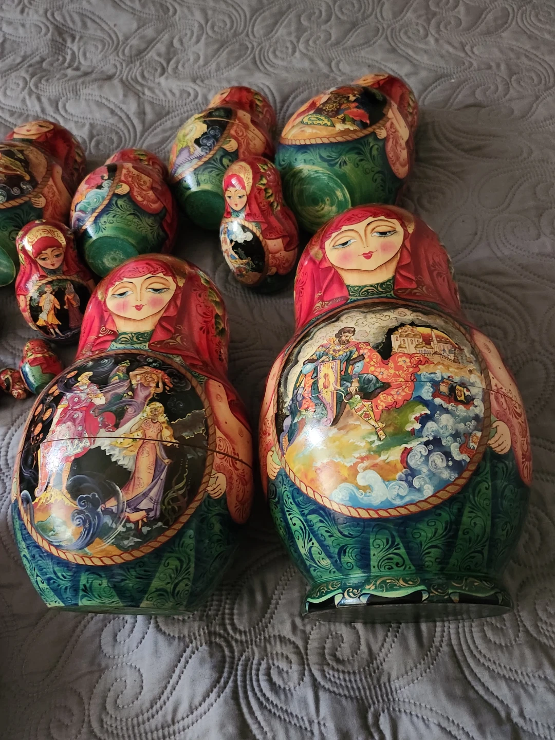 27 pc Russian Doll handpainted set - photo 5
