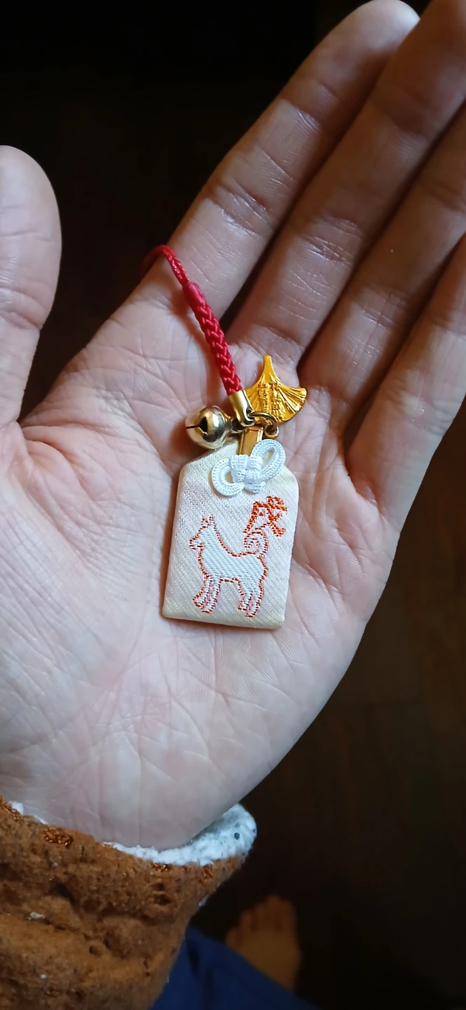 Some sort of japanese dog charm