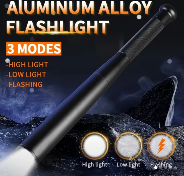Brand New Aluminum Alloy Flashlight - 36cm / 14.2in