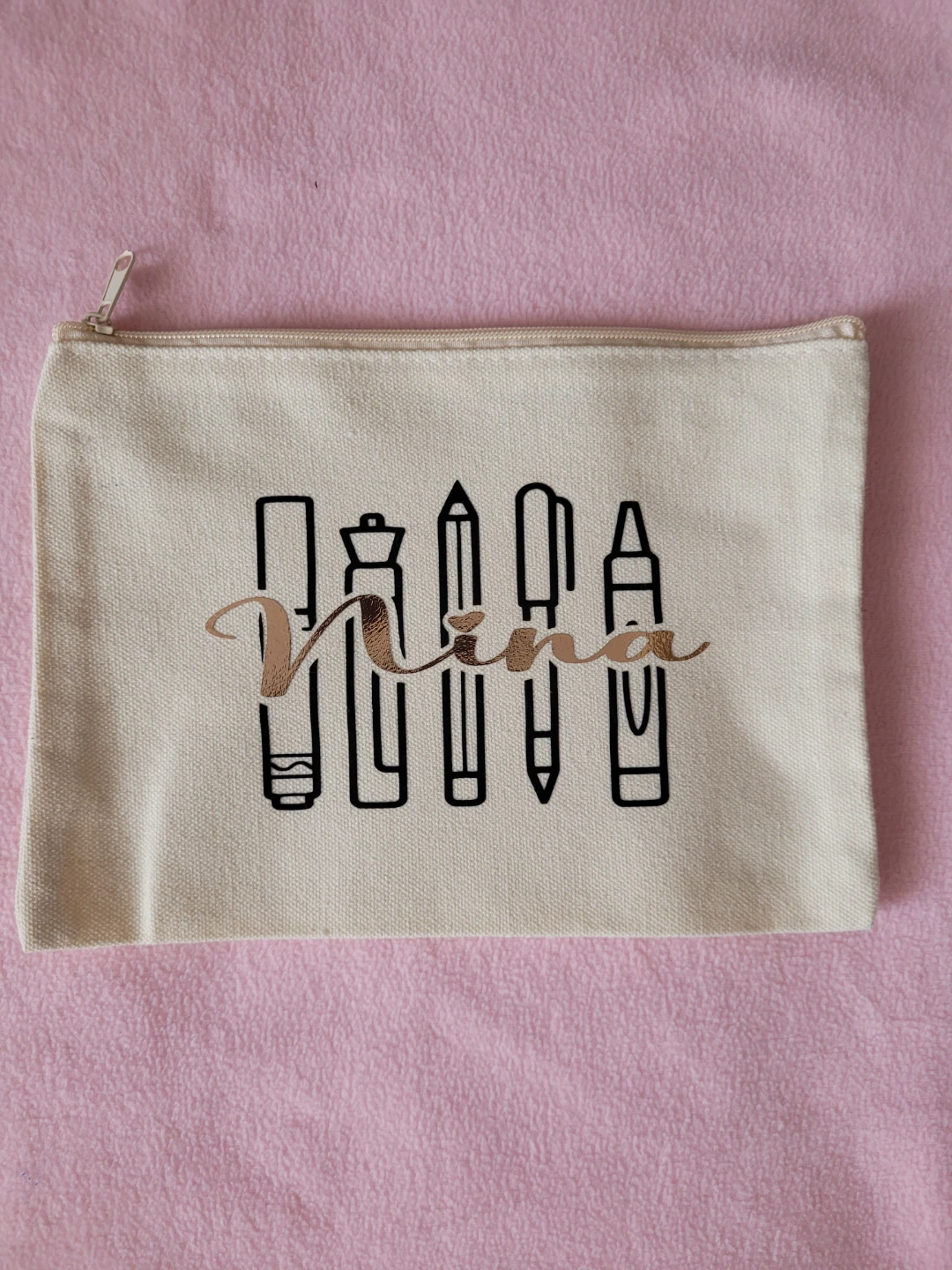 Personalized canvas pouch - photo 2