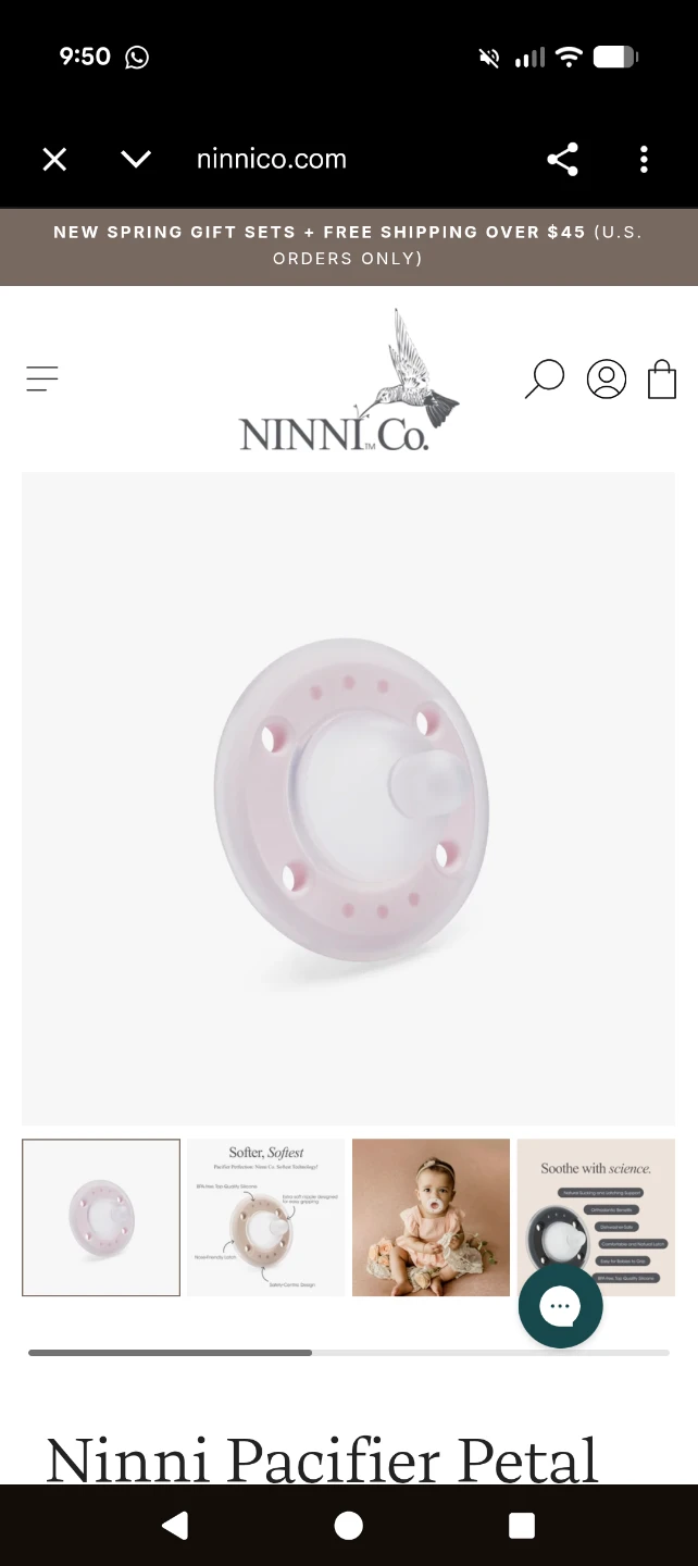 Ninni Pacifier in pink