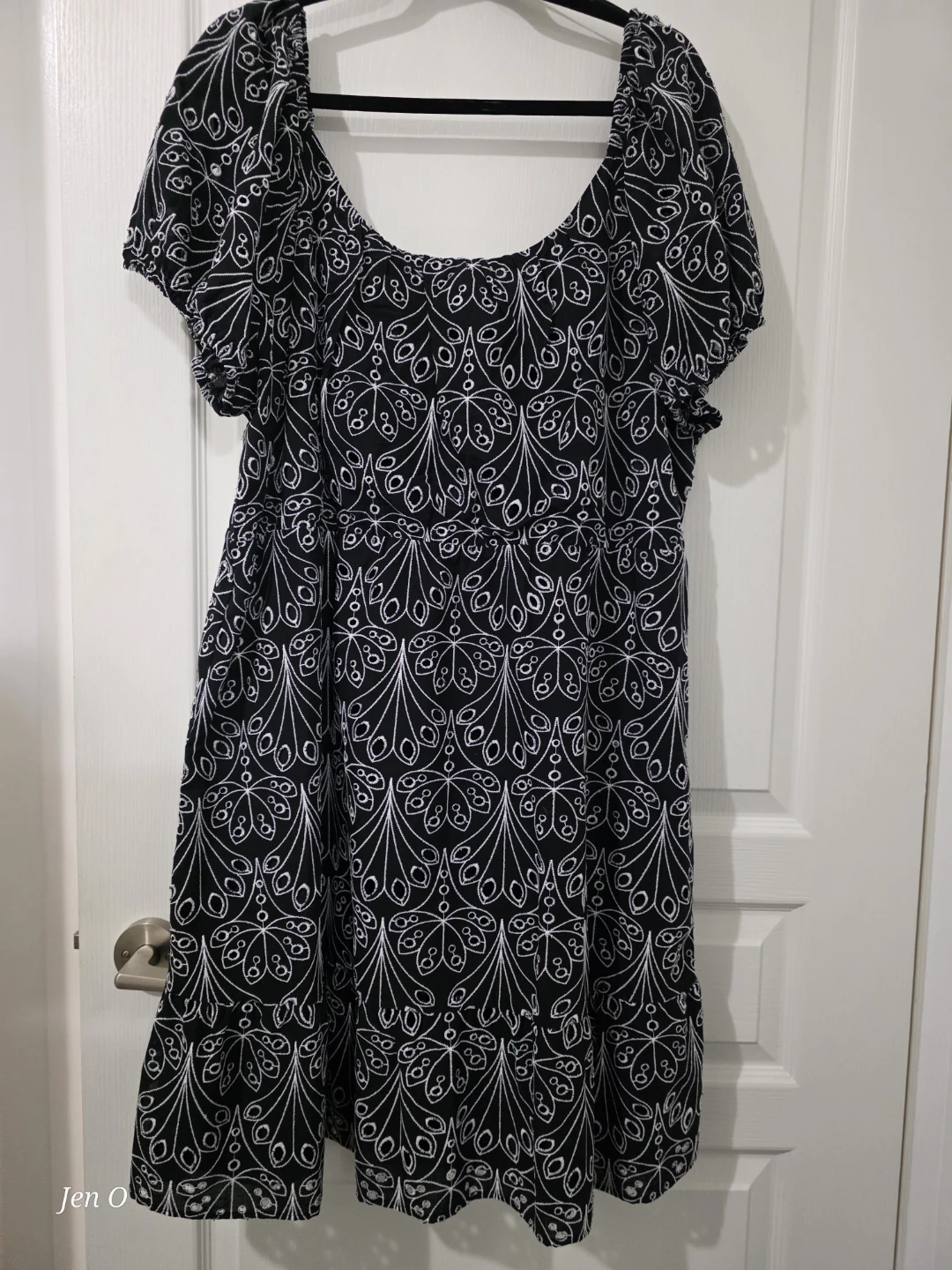 Reitmans Black Embroidered Dress Size 2X