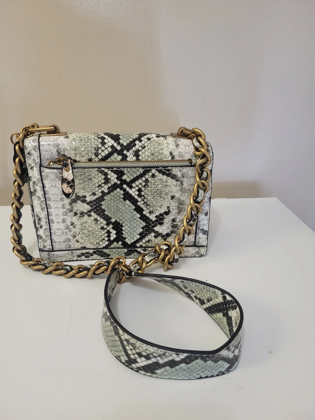 GUESS Snake Print Shoulder Bag - photo 2
