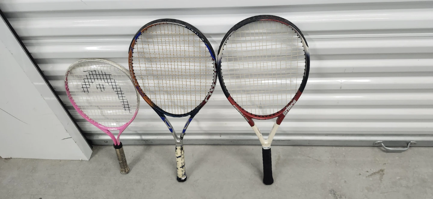 Tennis rackets of 3, one for $10