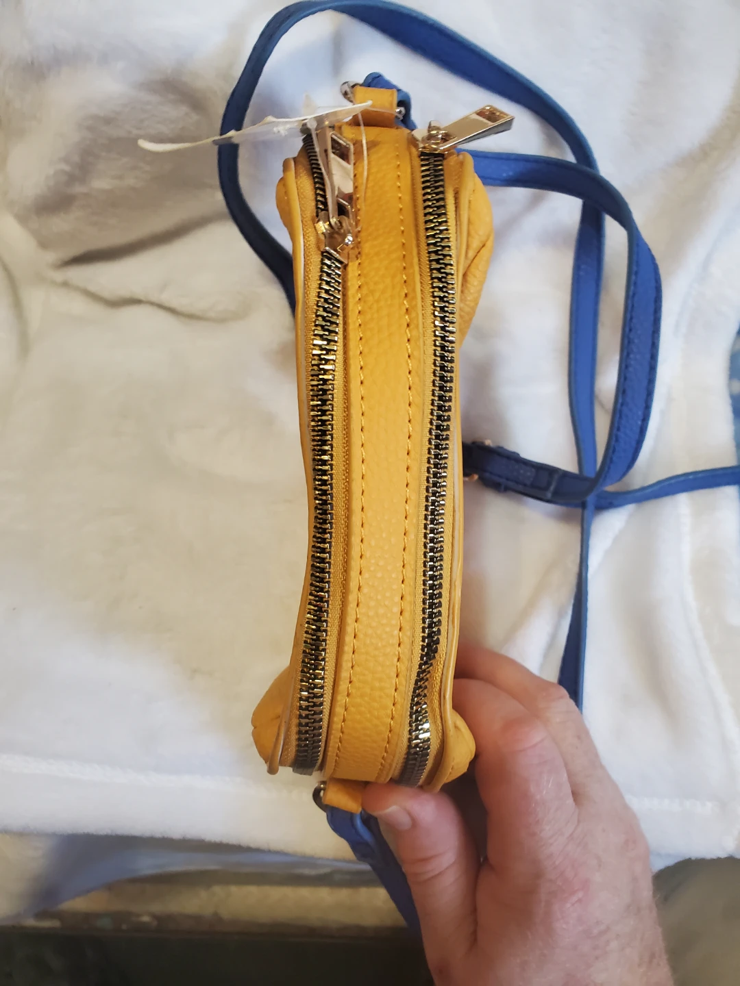 Yellow Crossbody Bag with "GOOD LIFE" - photo 5
