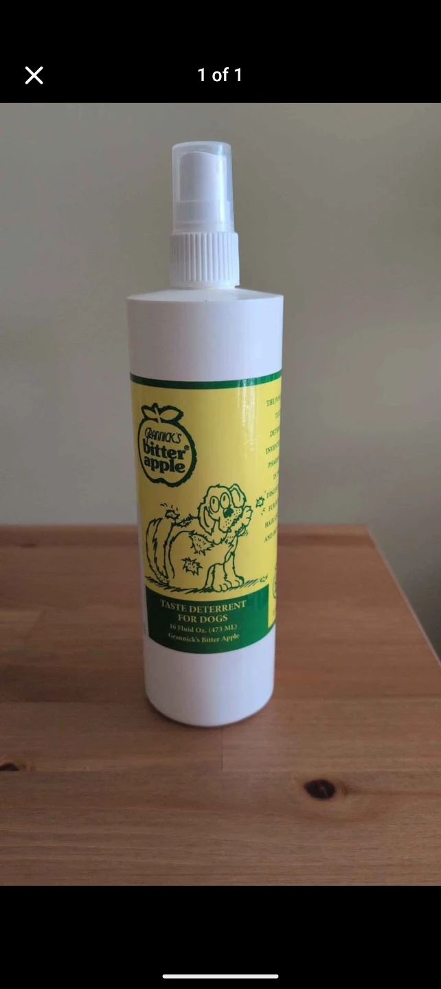Used Grannick's Bitter Apple Taste Deterrent for Dogs Spray