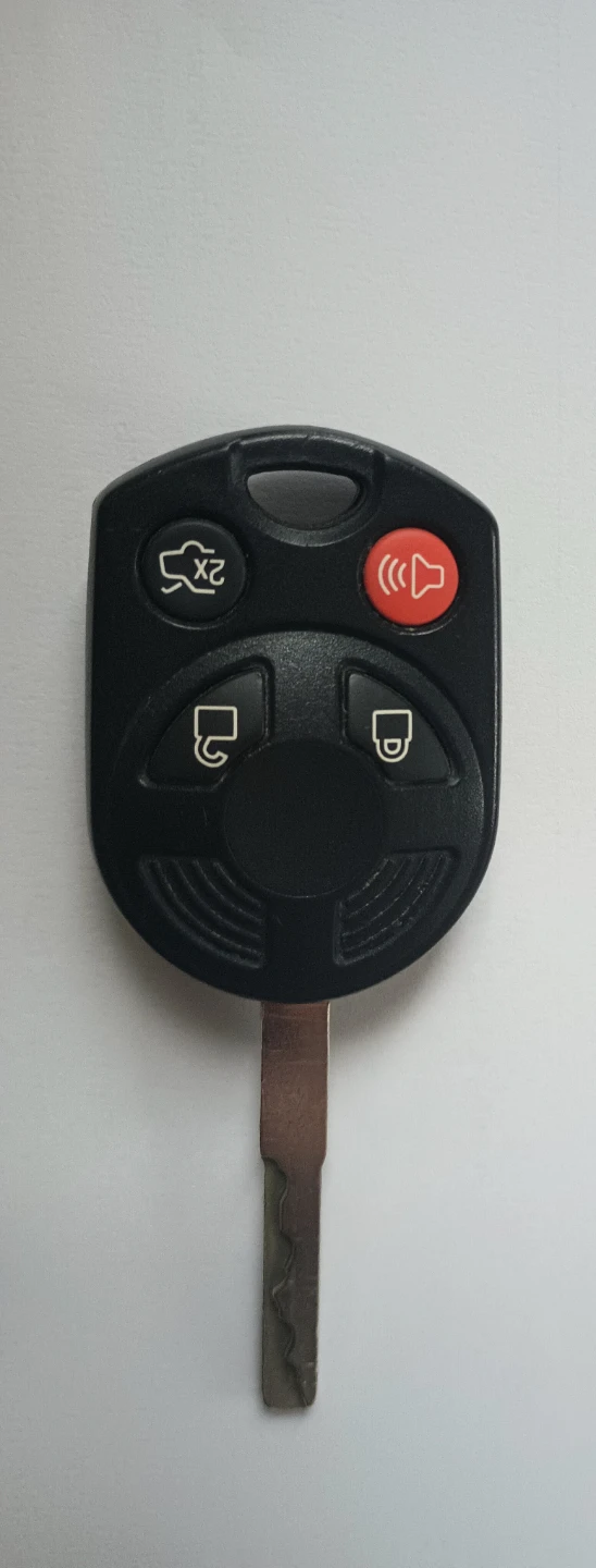 Black 4-Button Key Fob Remote