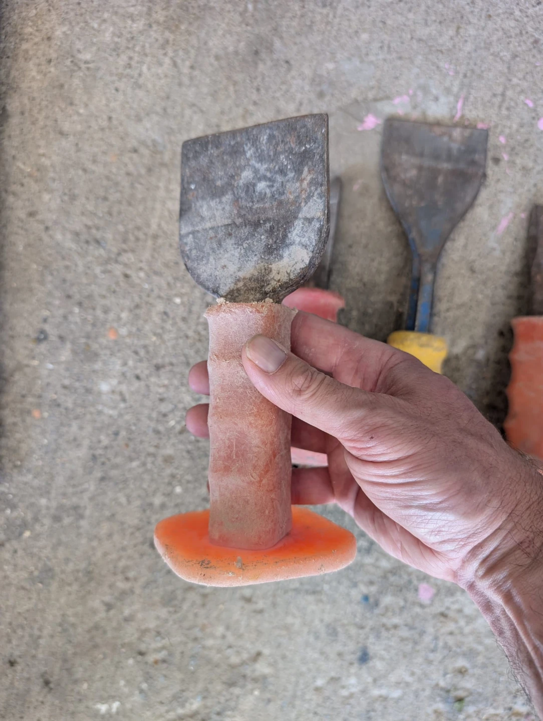 Set of 5 concrete Chisels and Punches - photo 4