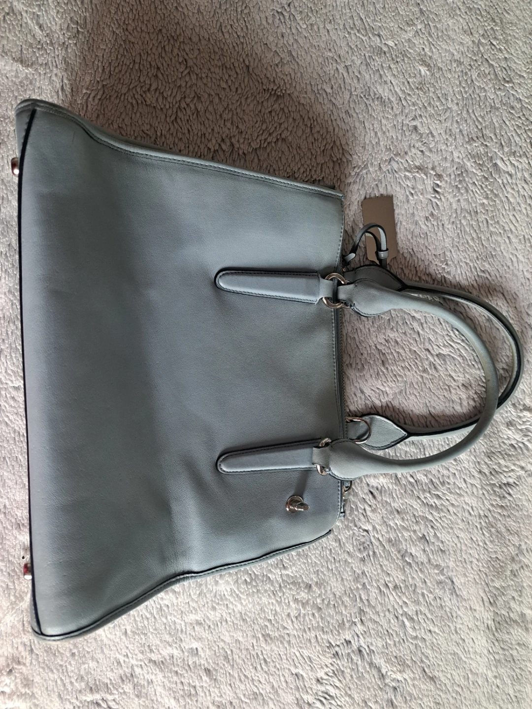 Coach Light Blue Leather Tote Bag - photo 3