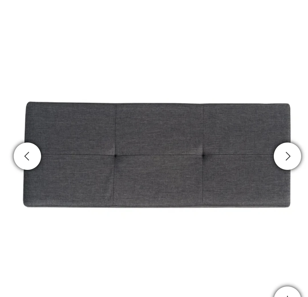 Like New Neatfreak Fabric Upholstered Shoe Storage Bench - photo 3