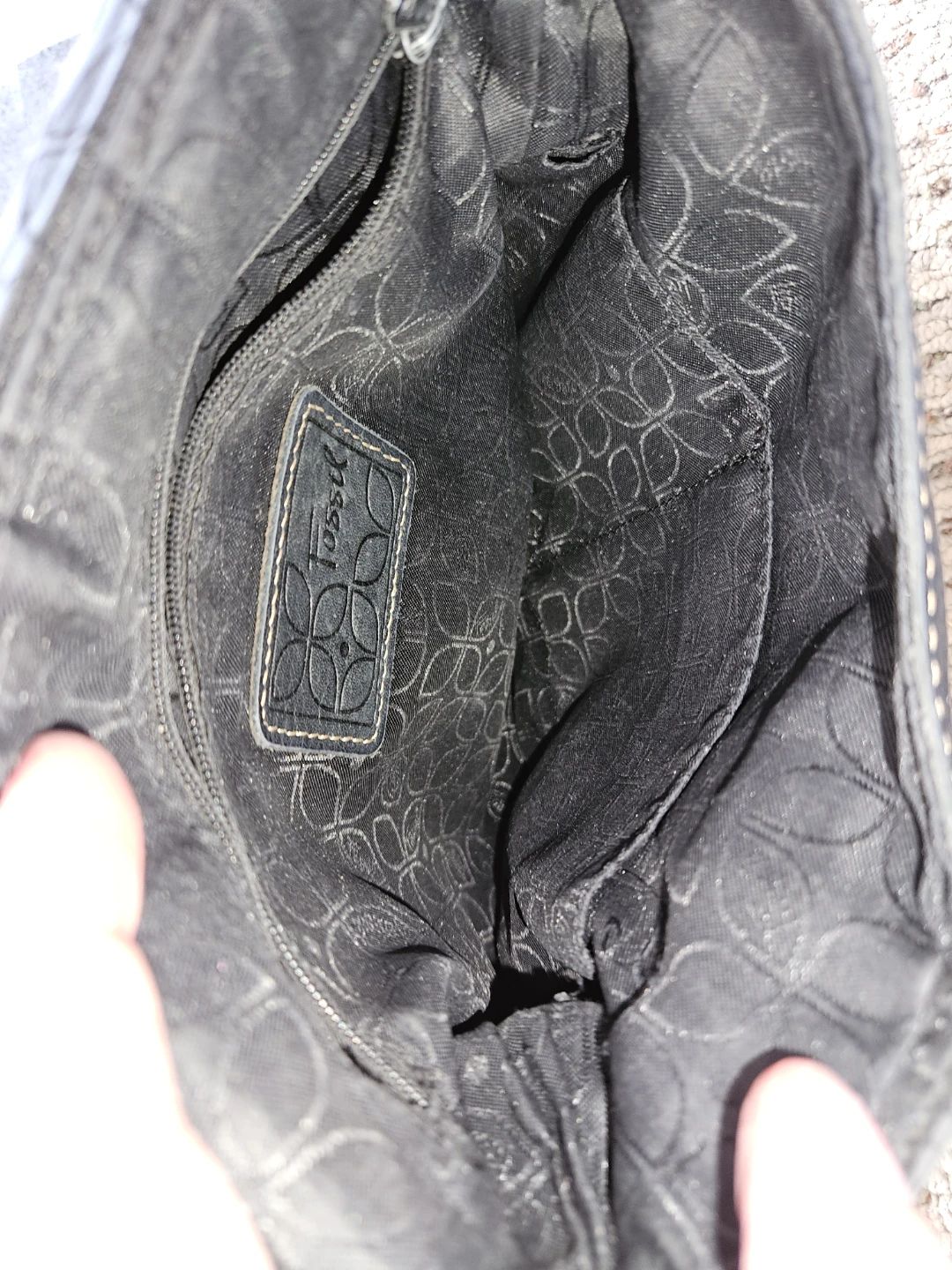 Fossil Black Leather Shoulder Bag - photo 3