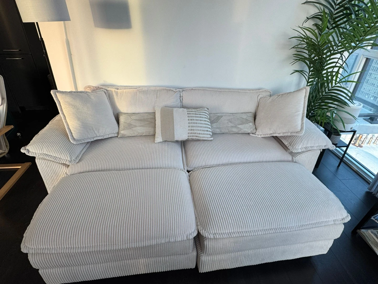 Corderoy White sofa - photo 2