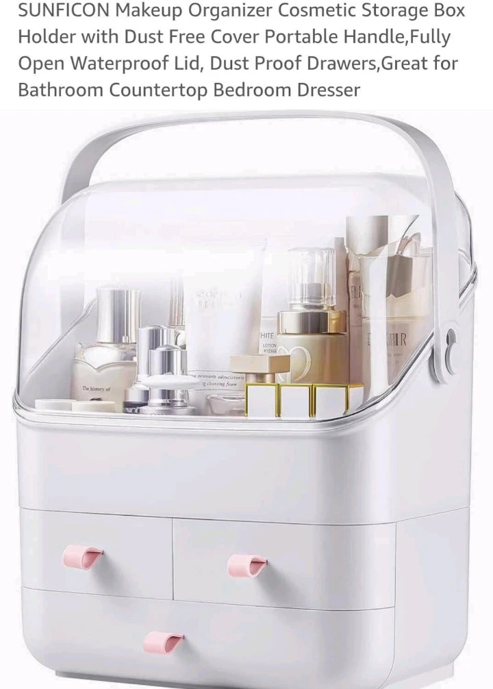 SUNFICON Makeup Organizer Cosmetic Storage Box - photo 3