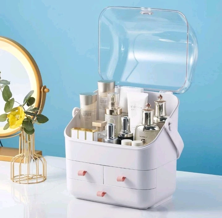 SUNFICON Makeup Organizer Cosmetic Storage Box - photo 4