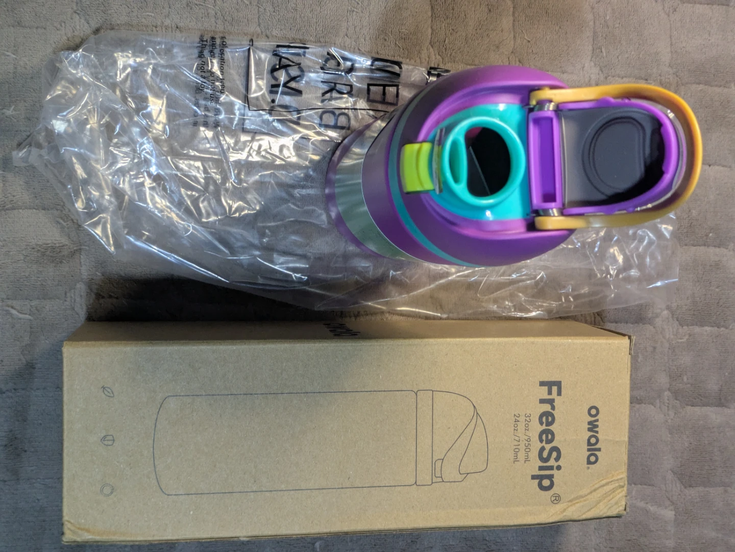 Owala FreeSip Water Bottle - Purple 32oz - photo 3