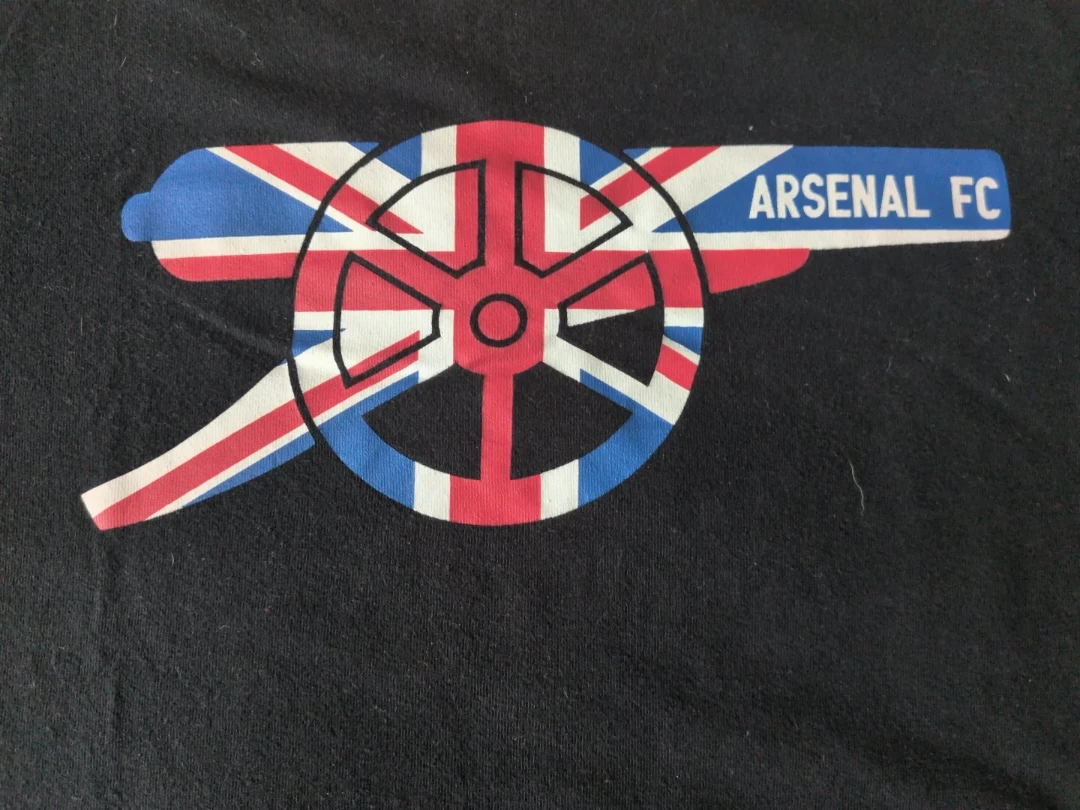 Arsenal FC Black T-Shirt - Medium