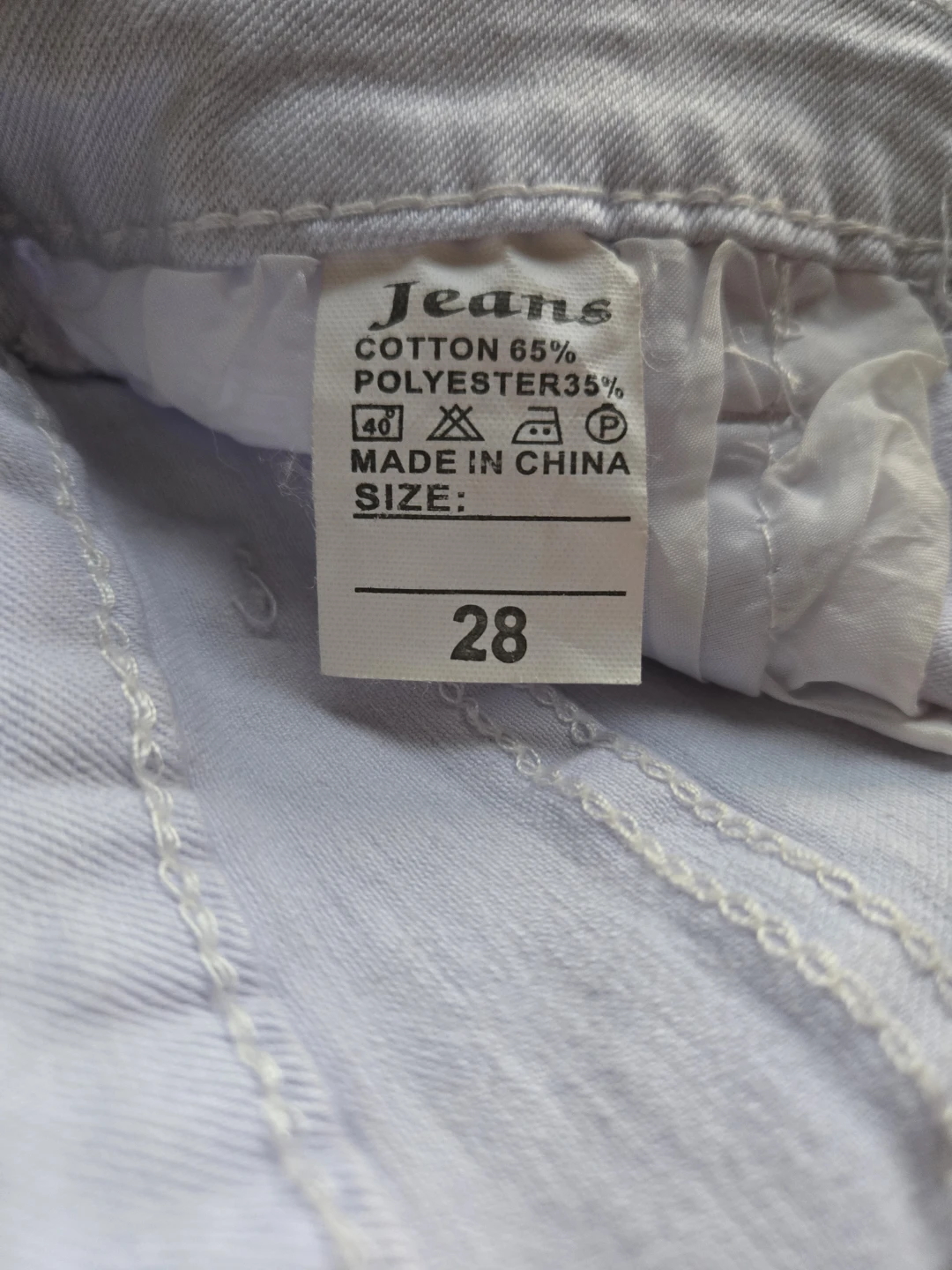 Light Wash Ripped Denim Shorts Size 28
