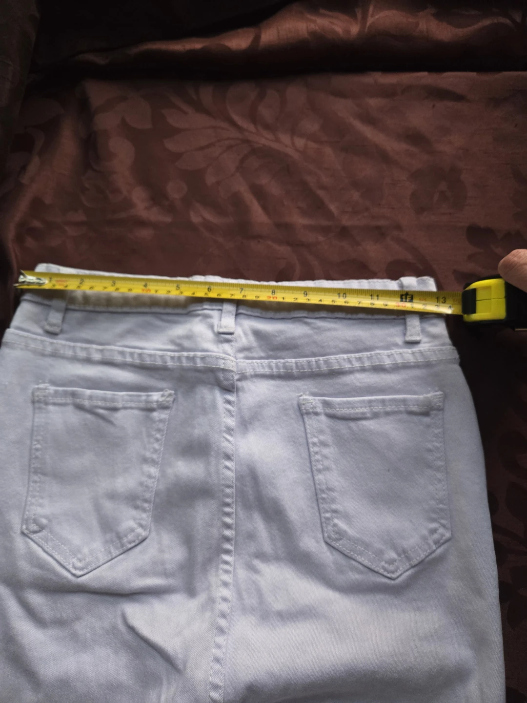Light Wash Ripped Denim Shorts Size 28 - photo 2