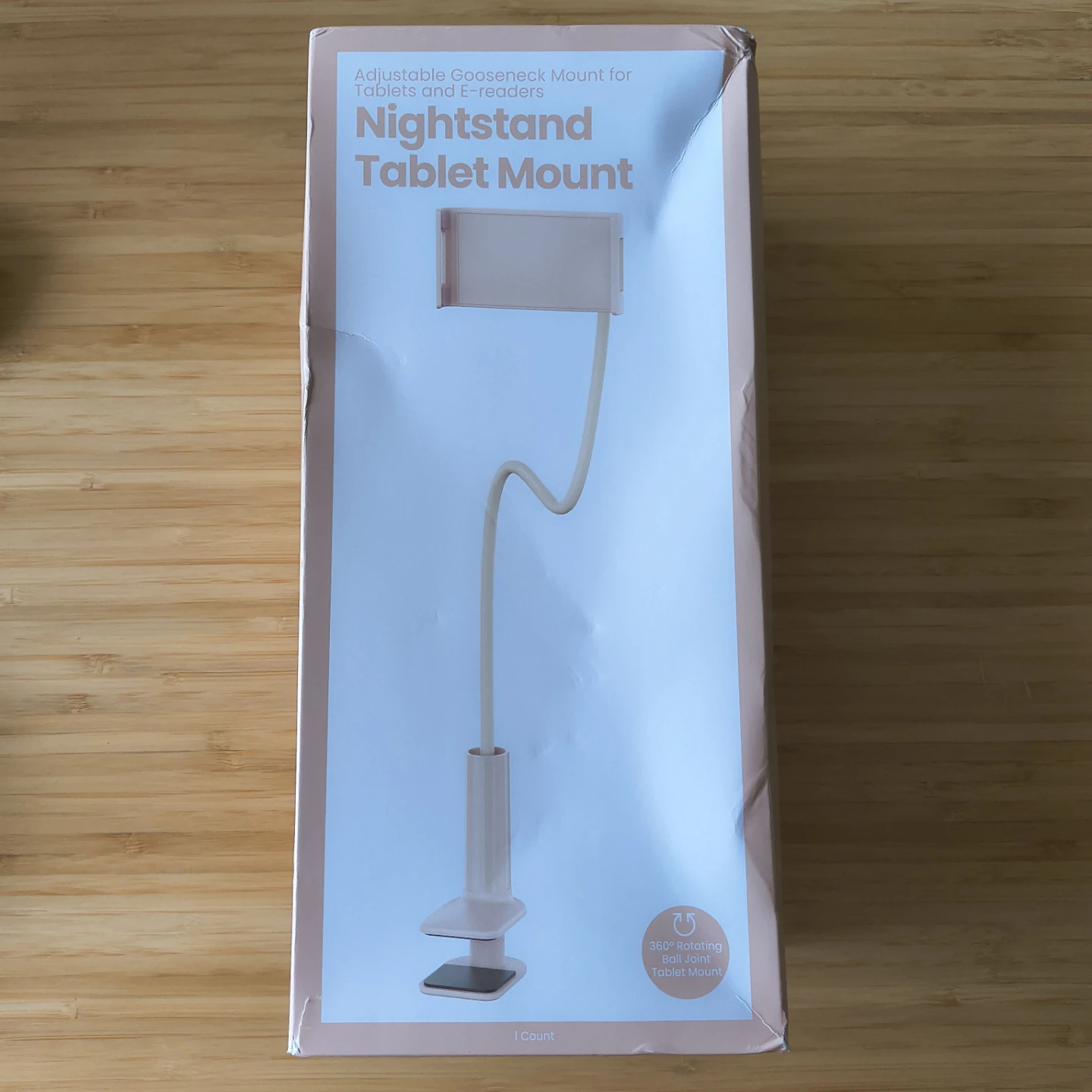Adjustable Nightstand Mount for Phones, Tablets and E-readers