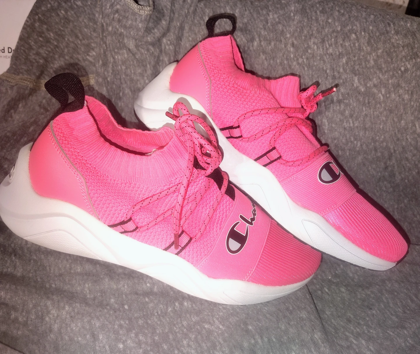 Champion Pink Knit Shoes size 8W - photo 3