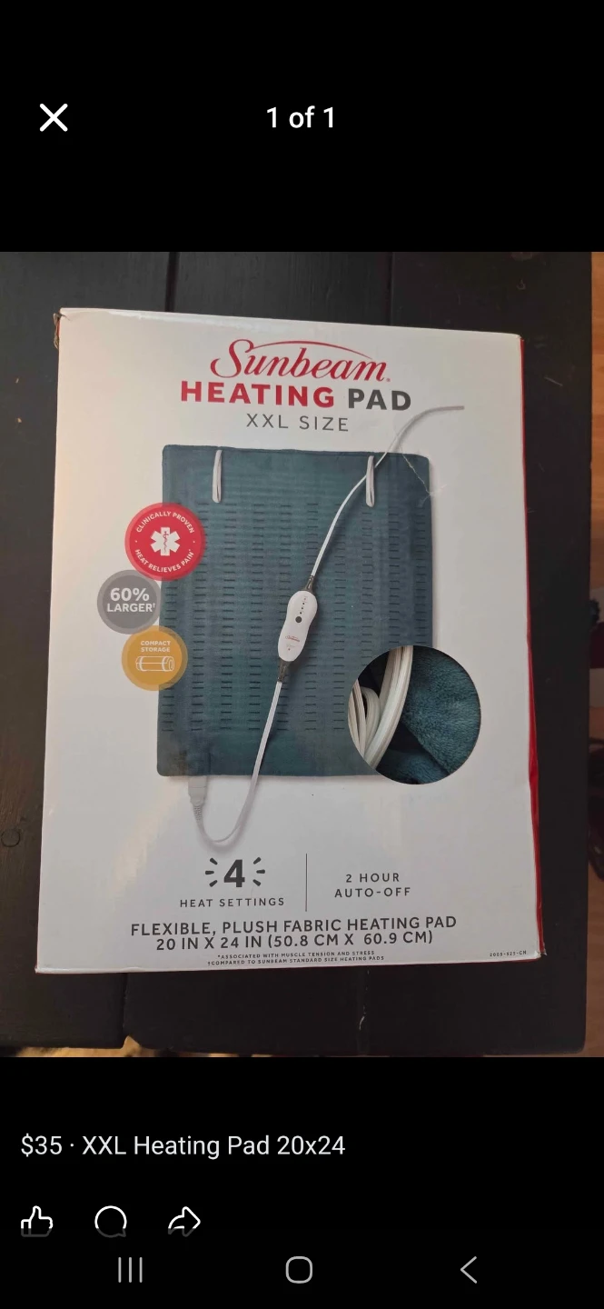 Sunbeam XXL Heating Pad - 20"x24"