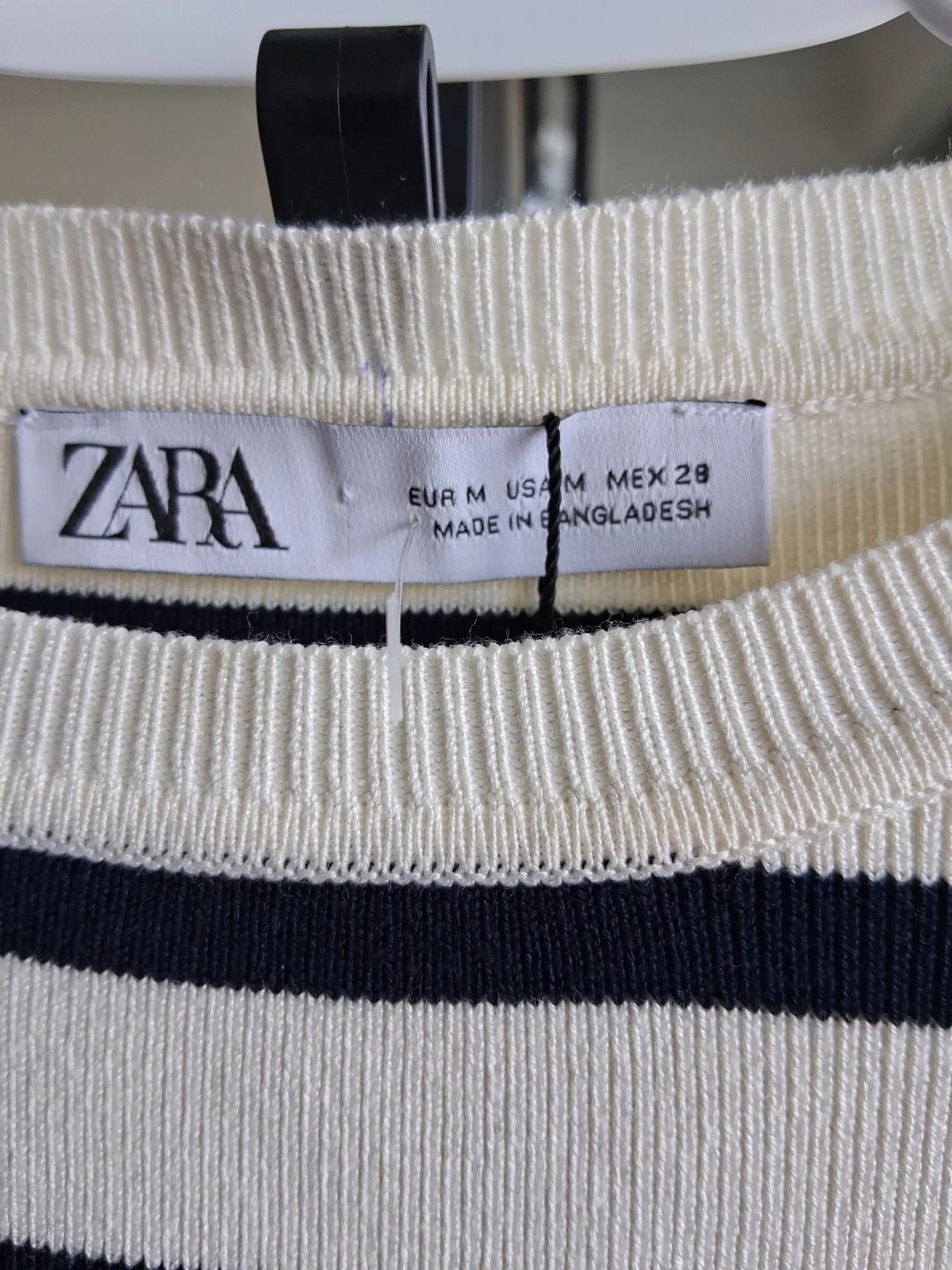 ZARA Striped Long-Sleeve Top Size M - photo 2