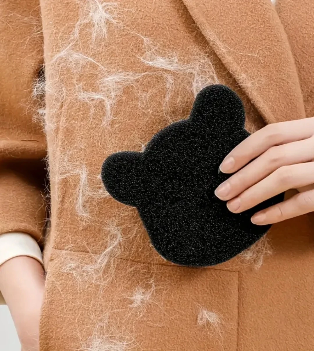 2 Bear Shaped Lint & Pet Hair Remover Sponge - photo 3