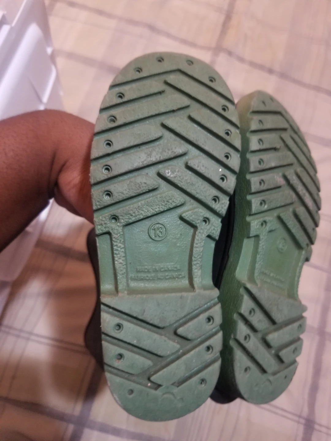 Kids Black Rubber Boots Size 13 - photo 3