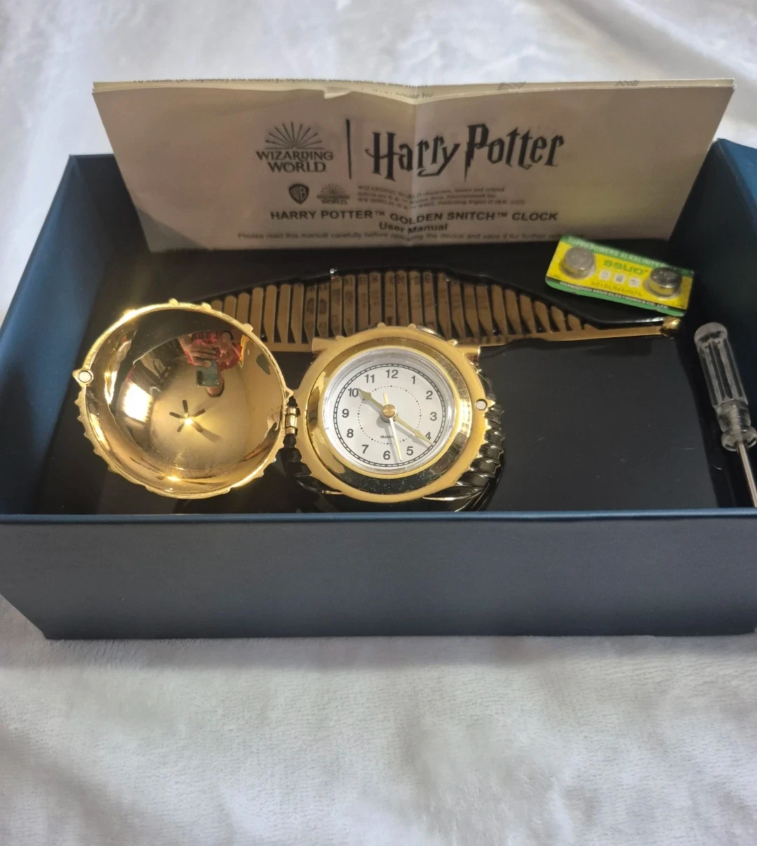 Harry Potter Golden Snitch Clock and Comb Set - photo 4