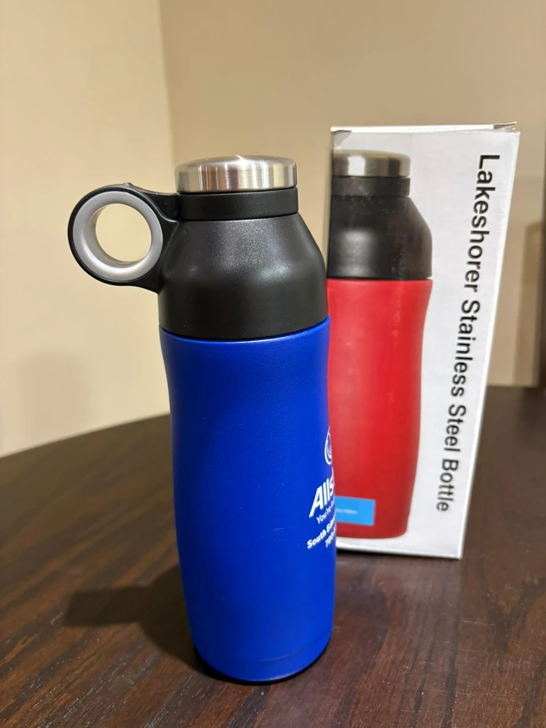 Lakeshorer Stainless Steel Water Bottle - Blue 17oz/500ml - photo 2