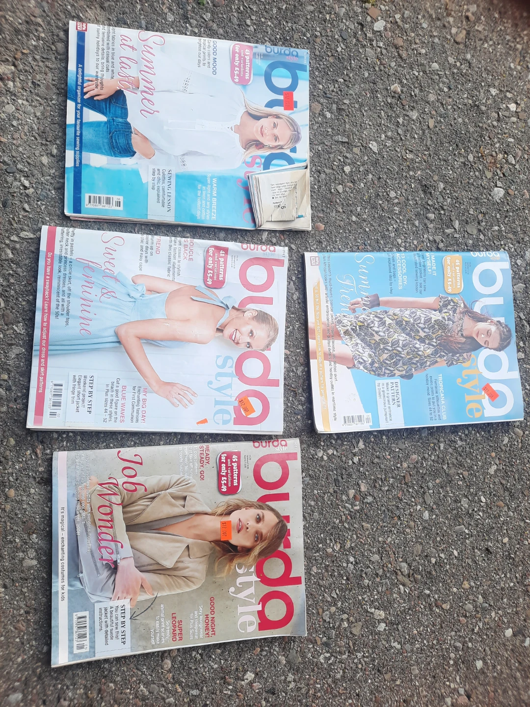 Burda Style Sewing Magazines (4 issues)