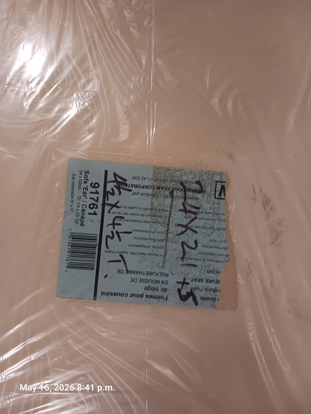 WOODBRIDGE FOAM CORP Seat Cushion Foam - photo 3