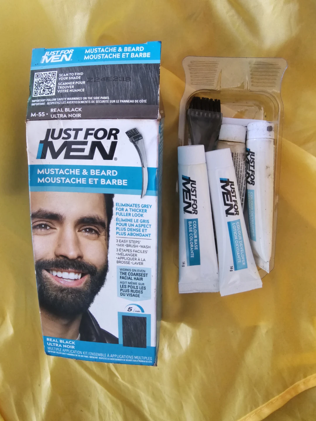 Just For Men Mustache & Beard Real Black M-55 Ultra Noir