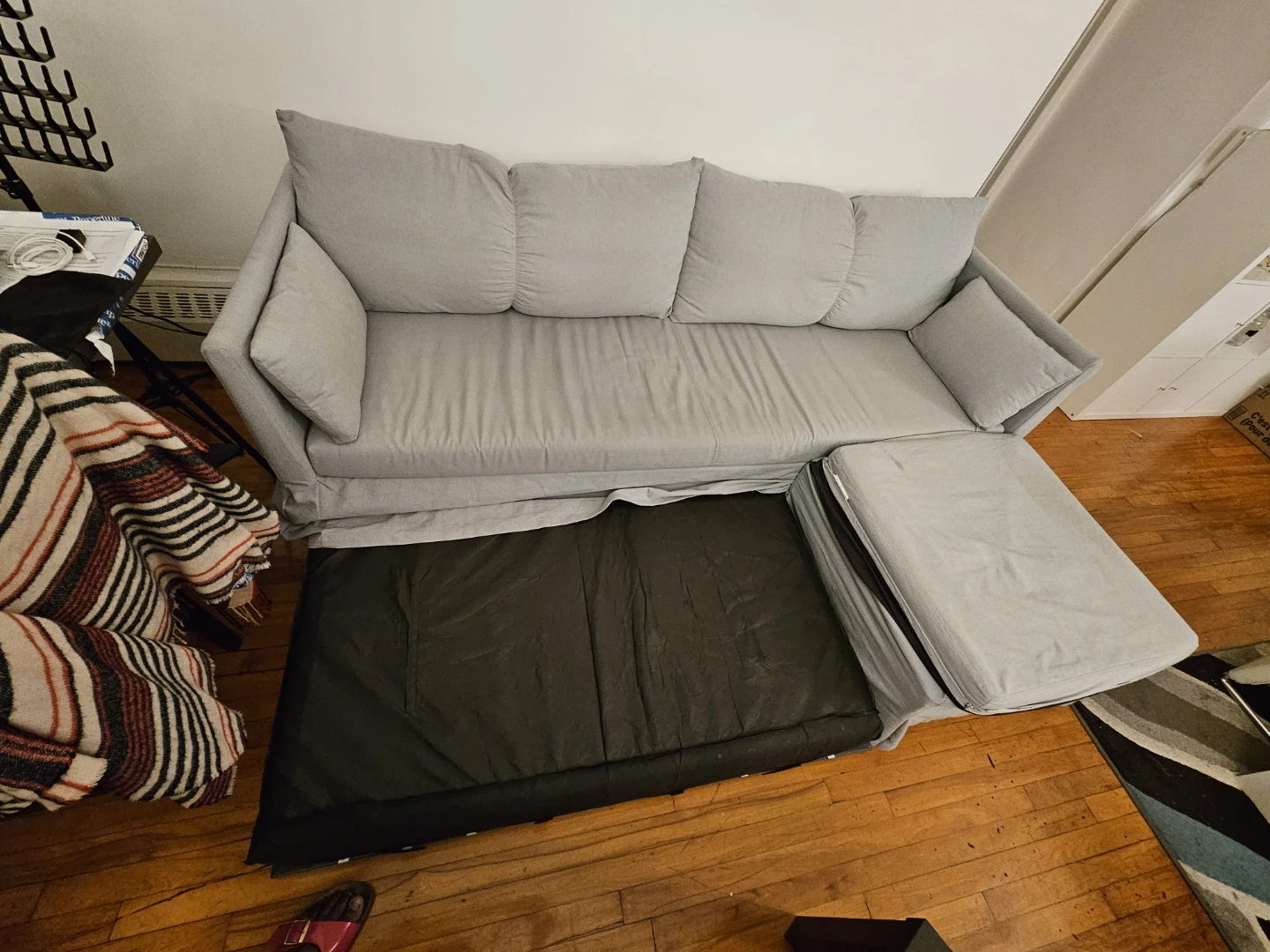 Canapé convertible lit gris 199$ - photo 4