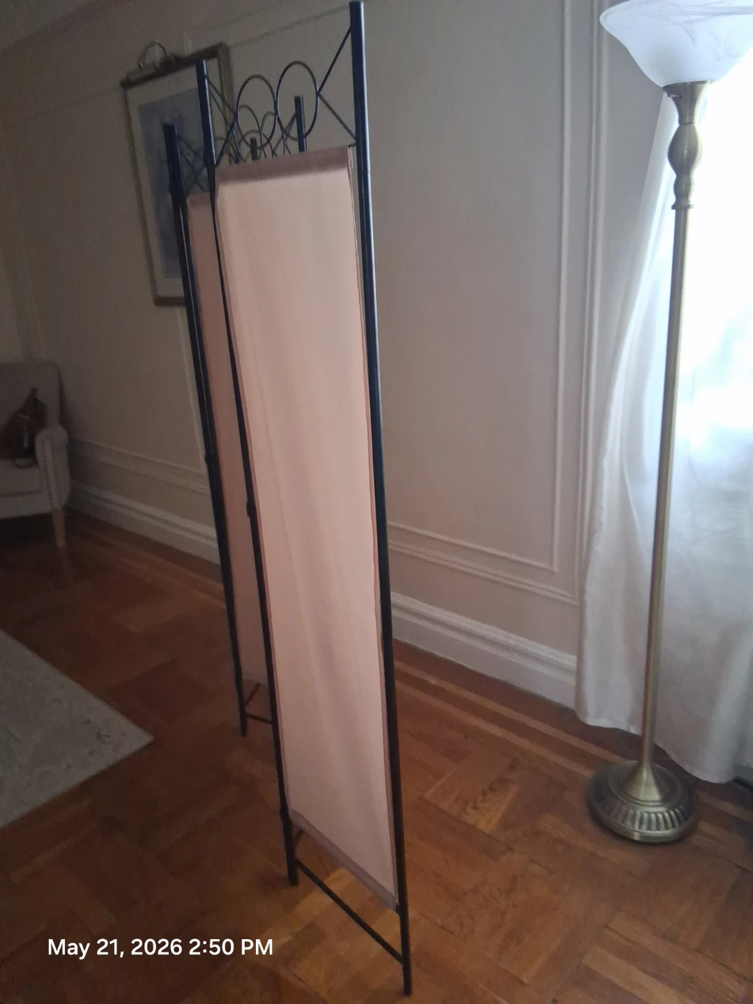 4-Panel Folding Room Divider Screen - photo 3