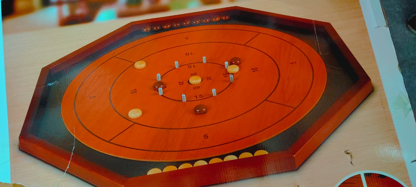 Deluxe Crokinole Board Game - photo 2