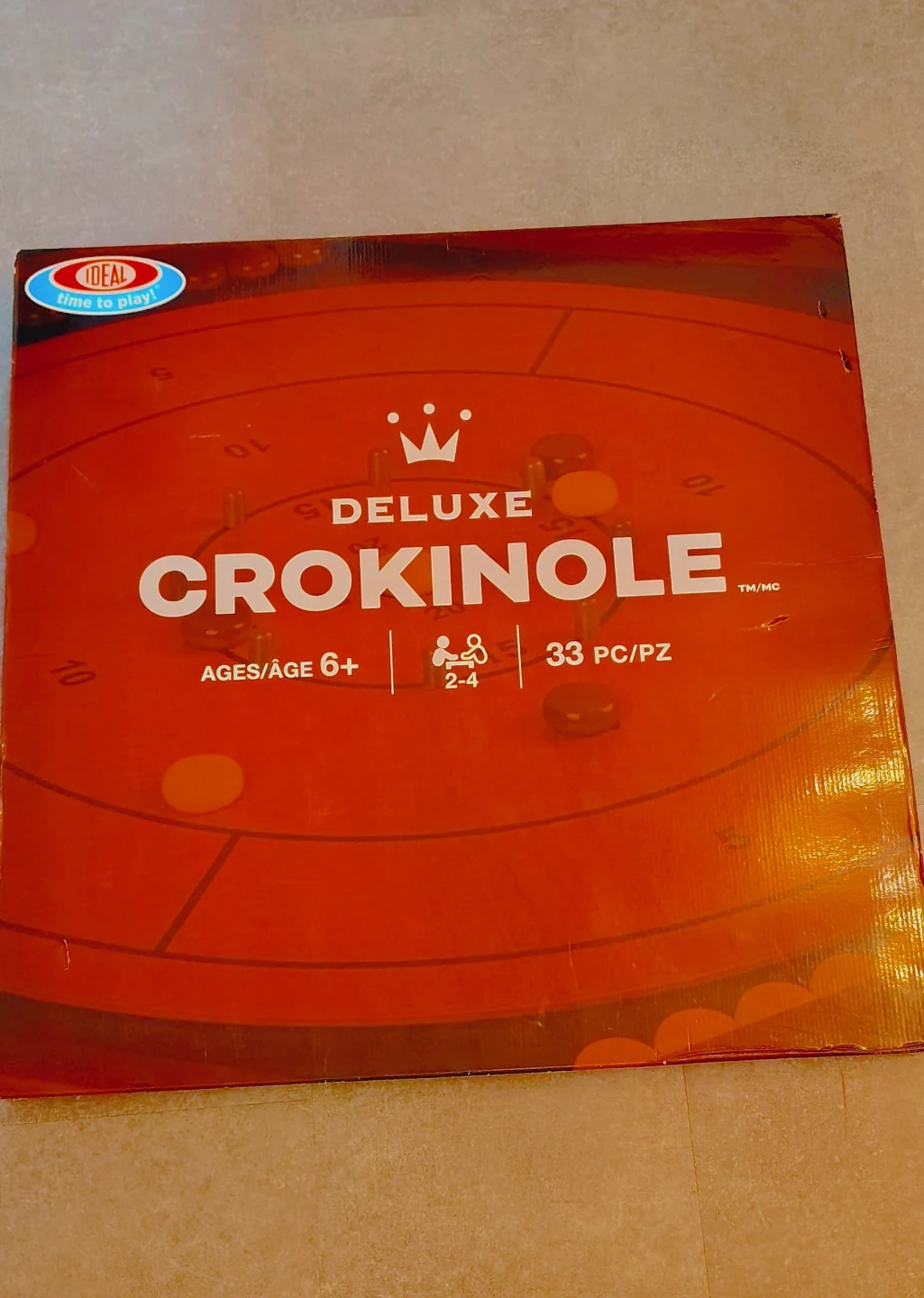 Deluxe Crokinole Board Game