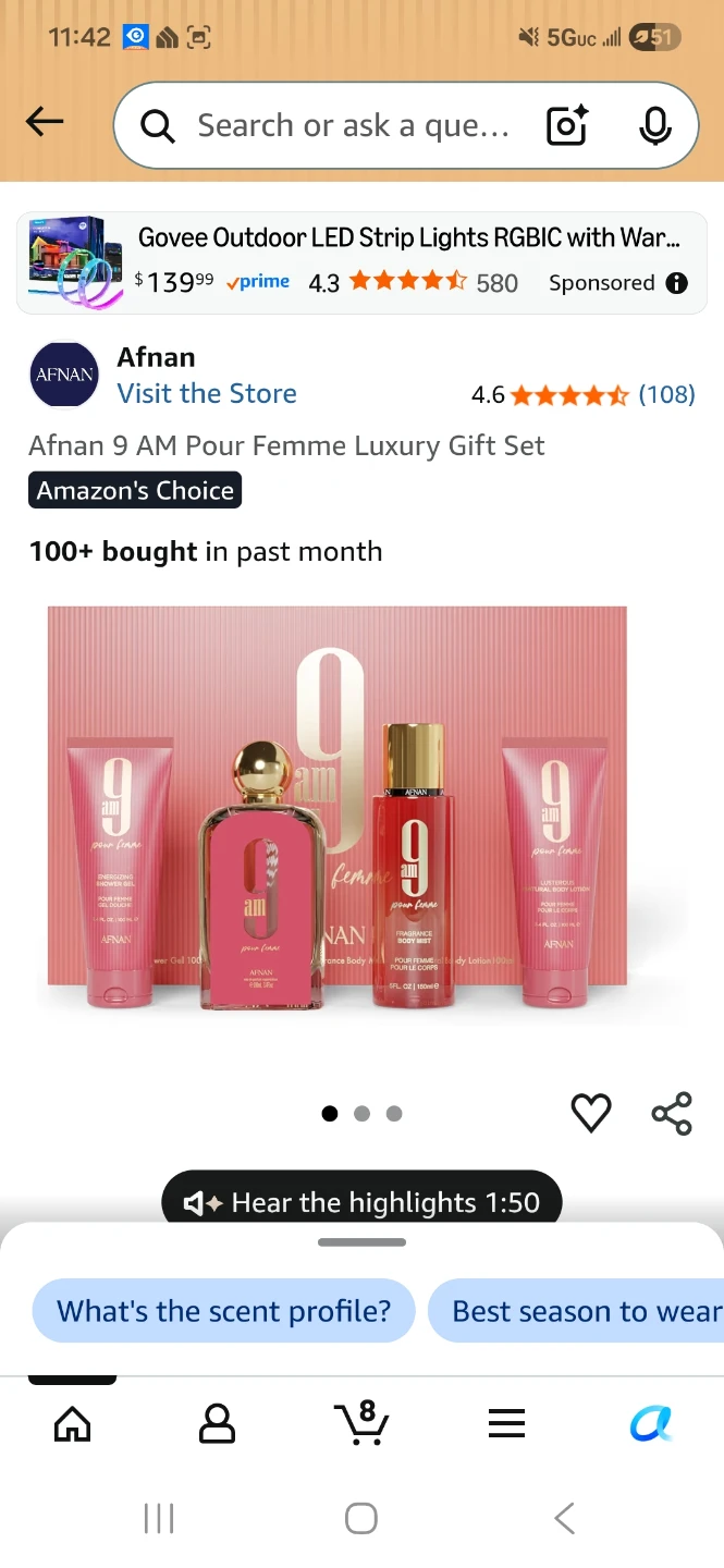 Afnan 9 AM Pour Femme Luxury Gift Set