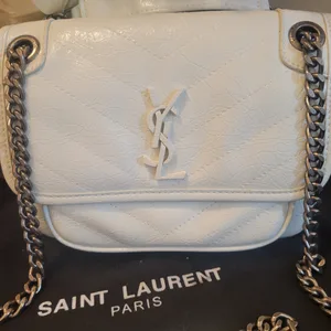 White Leather Shoulder Bag