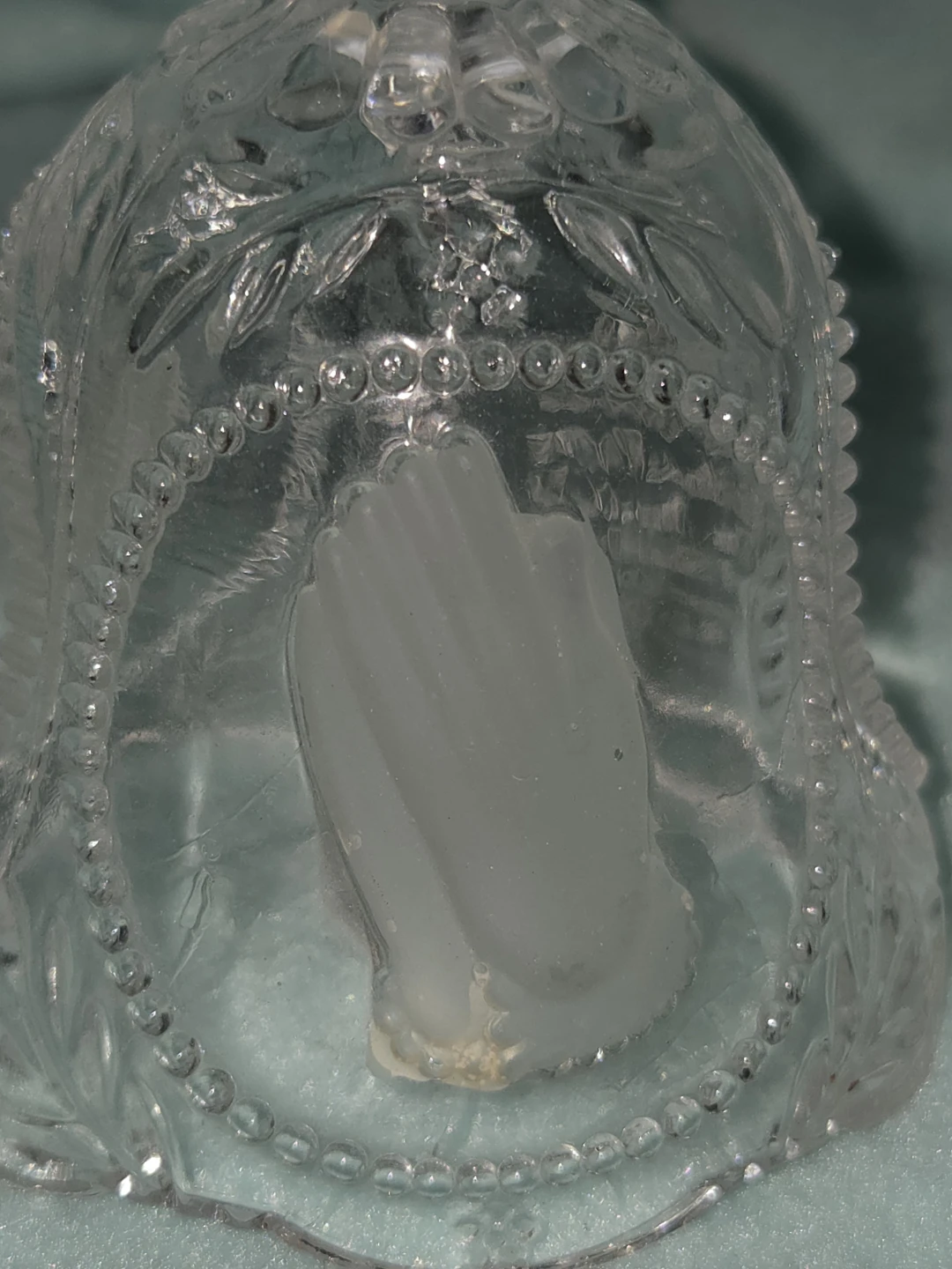 Glass Bell with "The Lord Is My Shepherd" Engraving - photo 3
