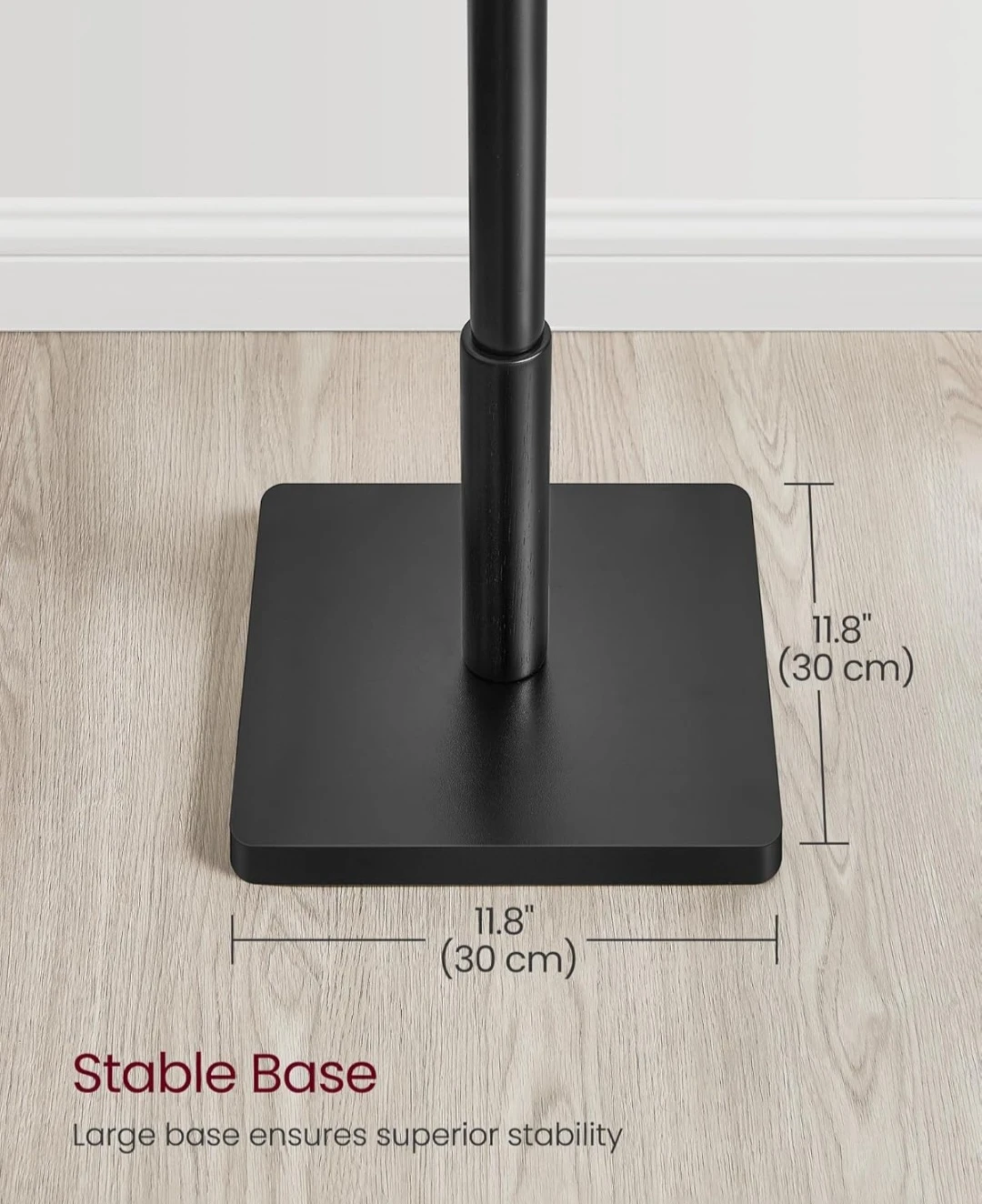Black Coat Rack with 8 Sturdy Hooks - photo 4