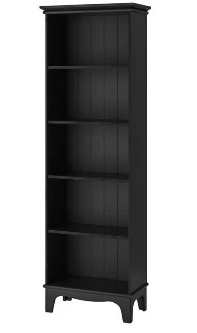 Black 5-Shelf Bookcase - photo 3
